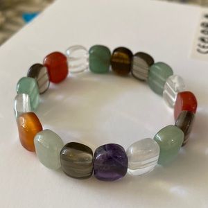 Colorful Elastic Beaded Bracelet